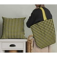thumbnail image 4 of Soimoi Yellow Cotton Duck Fabric Check Check Printed Fabric 1 Yard 42 Inch Wide, 4 of 4
