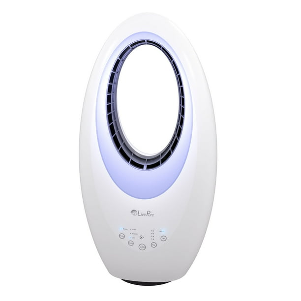 LivePure Bladeless AutoDuster Fan, Oscillating Fan with Filter