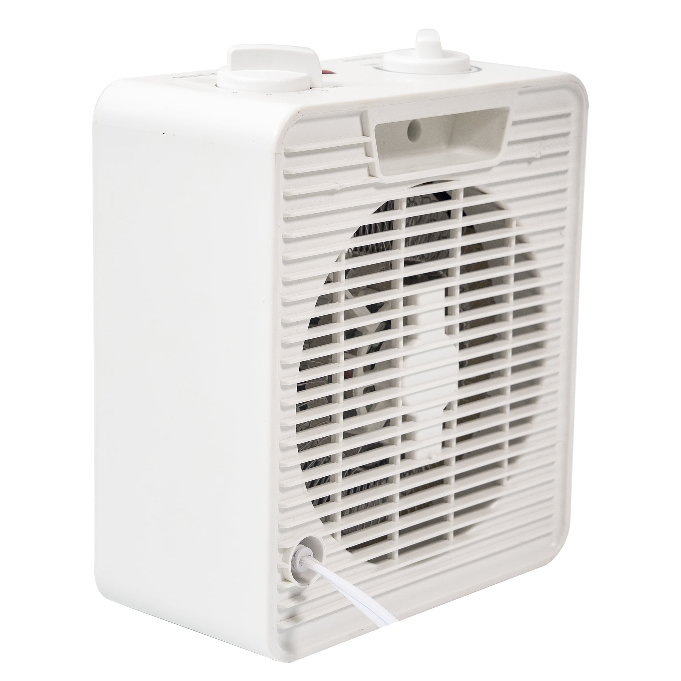 Sunko White 1500W Electric 2-Speed Forced Air Heater with Adjustable Thermostat