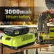 thumbnail image 2 of Cargador de batería Combo Abeden 18V 3.0Ah USB para Ryobi, 2 of 9