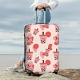 thumbnail image 7 of Hirioo Milk Tea for Elasticity Suitcase Cover (No luggage Included) Durable Luggage Protector Fits 18-32 Inch Luggage-Large, 7 of 7