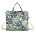 thumbnail image 7 of FORMRS Womens Corduroy Tote Bag Crossbody Shoulder Purse Handbag with Detachable Strap, Watercolor Hydrangeas Pattern, 7 of 7