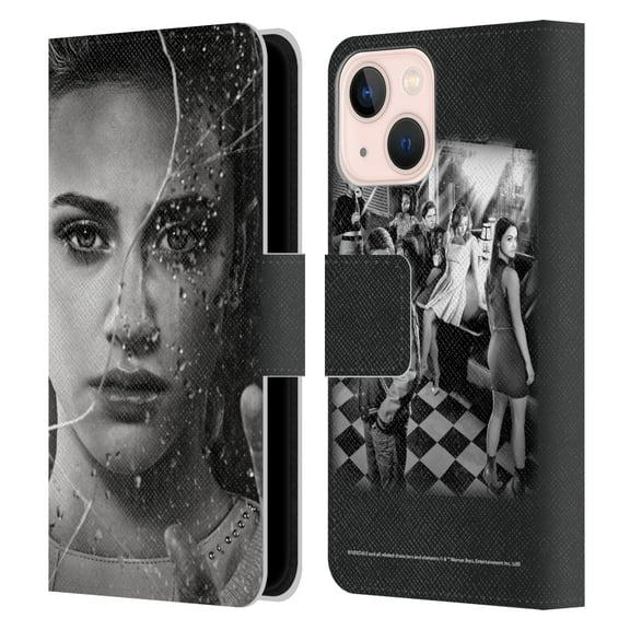 Head Case Designs Officially Licensed Riverdale Broken Glass Portraits Betty Cooper Leather Book Wallet Case Cover Compatible with Apple iPhone 13 Mini