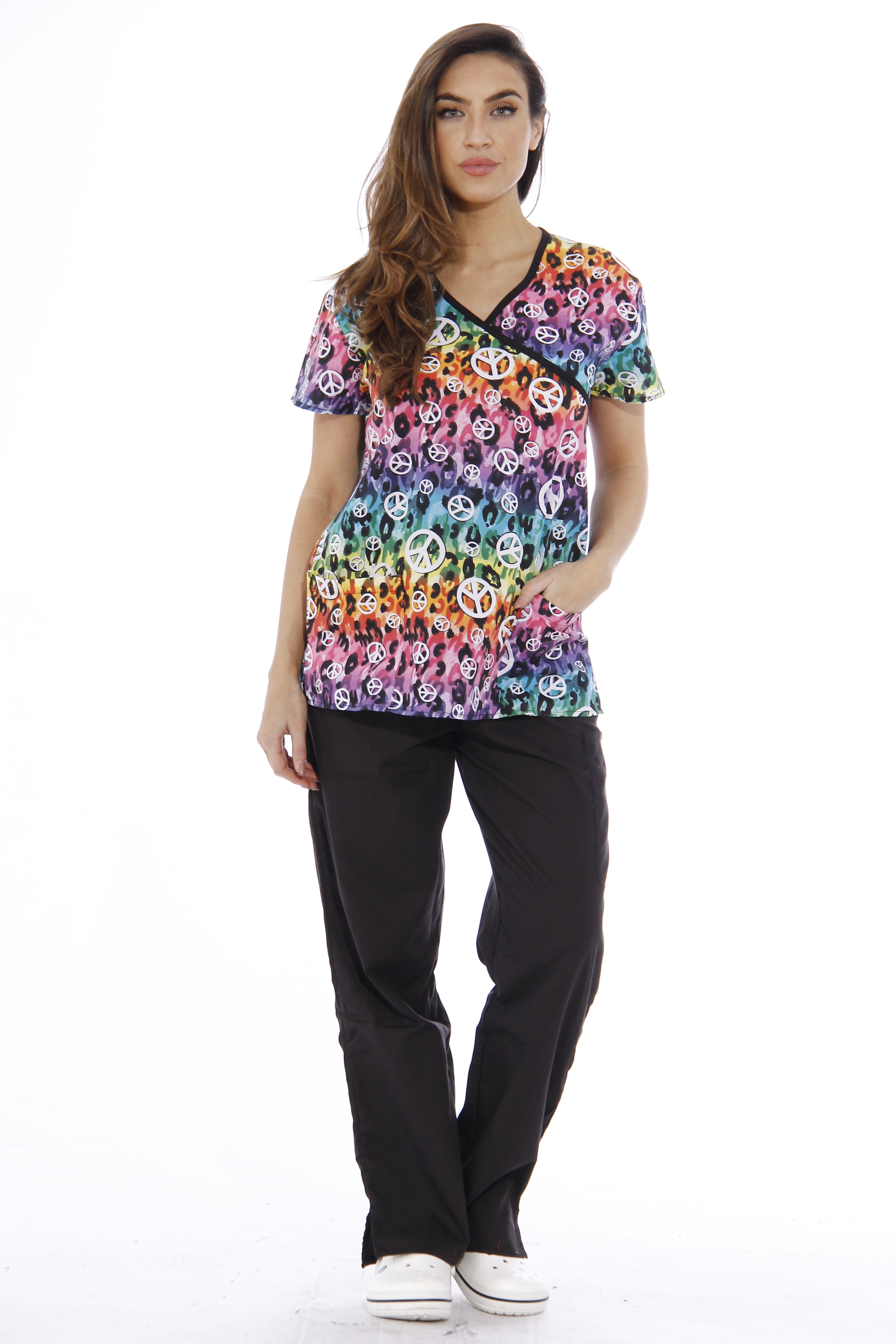 Download Just Love - Just Love Nursing Scrubs Set for Women / Print Scrubs (Mock Wrap) - Walmart.com ...