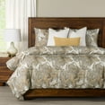 thumbnail image 3 of SIScovers  Wanderlust Marble Print Duvet Set Wanderlust Golden - Queen - 7 Piece, 3 of 5