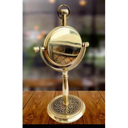 Beautiful Vintage Brass Desk Clock Table Clock Antique Nautical Clock Brass