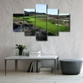 thumbnail image 4 of TISHIRON 5PCS Framed Canvas Wall Art Set,60"x40" Green Golf Course Scenery Canvas Art Decor, 4 of 7