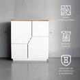 thumbnail image 3 of Ilios Innova | Mueble Organizador Multiusos Blanco Moderno con Puertas Push to Open, Diseño Futurista de MDF y Melamina, para Sala, Recámara u Oficina., 3 of 9