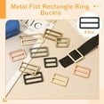 thumbnail image 3 of 8pcs Flat Metal Slide Buckle, 1.5" Zinc Alloy Adjustable Buckles, Webbing Strap Fastener Tri Glide Adjuster Slider for Bags Backpack Purse Belts, Matte Black, 3 of 7