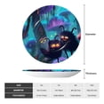 thumbnail image 2 of Yiaed Cute Fuzzy Fantasy Creatures Print Bone China Decorative Plate Ceramic Dinner Plates Art Crafts with Display Stand-7in, 2 of 6