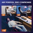 thumbnail image 3 of Douxlife Professional Waist Back Massage Gaming Chair, High Back Ergonomic Office Compute Video Game Chair, 3 of 9