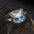thumbnail image 2 of Unisex Kitten Ring Vintage Cartoon Style Electroplated Alloy Jewelry Cat Lover Gift Accessory For Everyday Use, 2 of 2
