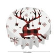 thumbnail image 3 of Fmbmuo Merry Christmas Round Tablecloth - 60 Inch Holiday Dining Table Cover, 3 of 6