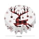 thumbnail image 3 of Oioii Round Christmas Tablecloth 60 Inches -Snowman Christmas Decorations for Home - Water Resistant Table Cloth-Holiday Xmas Decor for Table Party, 3 of 6