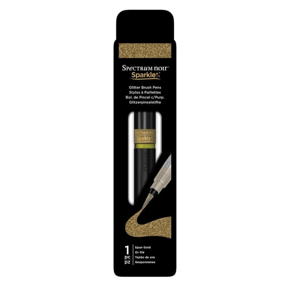 Spectrum Noir Sparkle Spun Gold Glitter brush pen