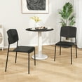 thumbnail image 2 of Gymax Dining Chair Set of 2 w/Ergonomic Backrest & Wide Seat Stackable Kitchen Chairs Black, 2 of 7