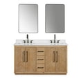 thumbnail image 2 of Bellavia 60" Wood Vanity in Weathered Fir Engineered Stone Top with Mirror, 2 of 13