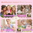 thumbnail image 5 of Flooyes Kids Digital Camera Instant Print, Christmas Birthday Gifts for Girls Boys, Toy for 3 4 5 6 7 8+ Year Old Kids Toddlers-Pink, 5 of 7