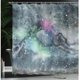 thumbnail image 4 of Ambesonne Psychedelic Shower Curtain, Celestial Cosmic, 69"Wx84"L, Multicolor, 4 of 5