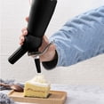 thumbnail image 3 of Bearachild Dispensador de crema batida de aluminio de 250ml, batidor de crema de cocina, herramientas de postre con boquillas cuentagotas Herramientas y accesorios para hornear negro Bearachild HA008727-03, 3 of 6