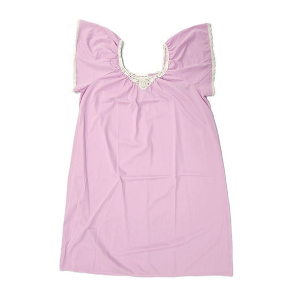 Shadowline Cameo Short Nightgown with Flutter Sleeve - 36123 (Orchid, S)