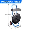 thumbnail image 2 of Flylapdo Strudy Strapping Dispenser, 36.2in Wide Portable Cart with Tool Box, Alloy Steel Joints & Roller Brake for Efficient Packaging Workflows, 2 of 9