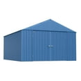 thumbnail image 1 of Arrow Elite 12 x 16 x 8 ft Blue Grey Steel Storage Shed, 1 of 8