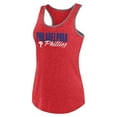 thumbnail image 2 of Women's Profile Red Philadelphia Phillies Plus Size Racerback Tank Top, 2 of 3