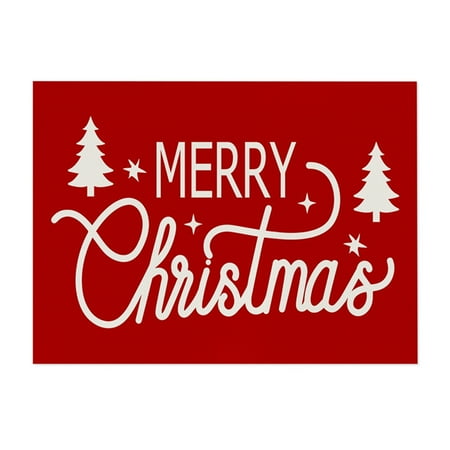 

Btomtd Clearance Cute Christmas Ornaments Christmas Gifts Cotton And Linen Placemats Christmas Table Decorations Insulation Mats Kitchen And Dining Room Waterproofs Mats