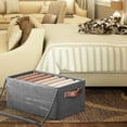 thumbnail image 4 of Fiudx Contenedores de Almacenamiento, Organizador Plegable con Asas, Caja de Tela de Gran Capacidad, Solución Que Ahorra Espacio para Ropa y Mantas, Uso Doméstico y En El Coche, Duradero y Fácil de L, 4 of 5