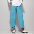 thumbnail image 2 of Women's Linen Pants Women Pants Cotton Daily Wearing Home Female, Women's Casual Pants XXXXL, 2 of 8