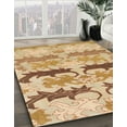 thumbnail image 3 of Ahgly Company Machine Washable Indoor Rectangle Abstract Papaya Orange Area Rugs, 3' x 5', 3 of 7