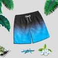 thumbnail image 1 of TIHLMK Gradient Swimming Trunks Men's Adult Boxer Shorts Swimming Casual Beach Pants, 1 of 3