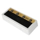 thumbnail image 4 of Colgador de llaves para amplificador de guitarra, estante para montaje en pared, incluye 4 llaveros de enchufe, 1 base de montaje en pared (blanco), 4 of 14