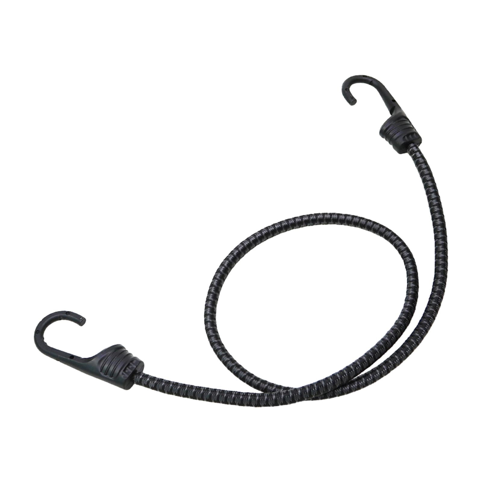 Baoblaze 5xBicycle Bungee Cord with Hooks Elastic Band Strap for Cycling Biking Outdoor Black Gray 90cm