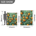 thumbnail image 6 of Yayeee Throw Blanket for Couch Soft Warm 60" x 80" Sofa Chair Bed Decoration, Orange Tree Pattern, 6 of 7