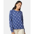thumbnail image 4 of Alternative - Women's Lazy Day Burnout French Terry Crewneck Sweatshirt - Color - Dark Navy - Size - XS, 4 of 5