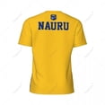 thumbnail image 4 of Exclusive design Nauru Flag Grain 3D Printed Men For Running Bike Soccer Tennis Fitness Sports tshirt Mesh Fans Short T-shirt, 4 of 11