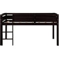 thumbnail image 2 of Harper & Bright Designs Twin Wood Loft Bed Low for Boys Girls with Ladder, Natural, 2 of 6