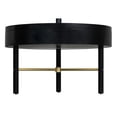 thumbnail image 5 of Round Rotating Top Coffee Table With Hidden Storage Compartment Metal Leg Circle Coffee Table Cocktail Table For Living Room, 5 of 9