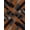 Black Gray Orange, Pattern 1, variant on ODIKA 8'x10' Washable Area Rug Non-Shedding, Easy Care, Modern Brushstroke Art With Interlocking Geometric Accents Abstract Flowing for King Size Bedroom Under Bed, Master Suite