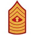 thumbnail image 6 of United States Marine Corps (USMC) Chevron Gold Embroidered on Red MGYSGT Master Gunnery Sergeant Male, 6 of 6