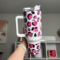 thumbnail image 3 of Just A Little Moody 40oz tumbler, Funny quencher, Cow Print custom tumbler, 3 of 3