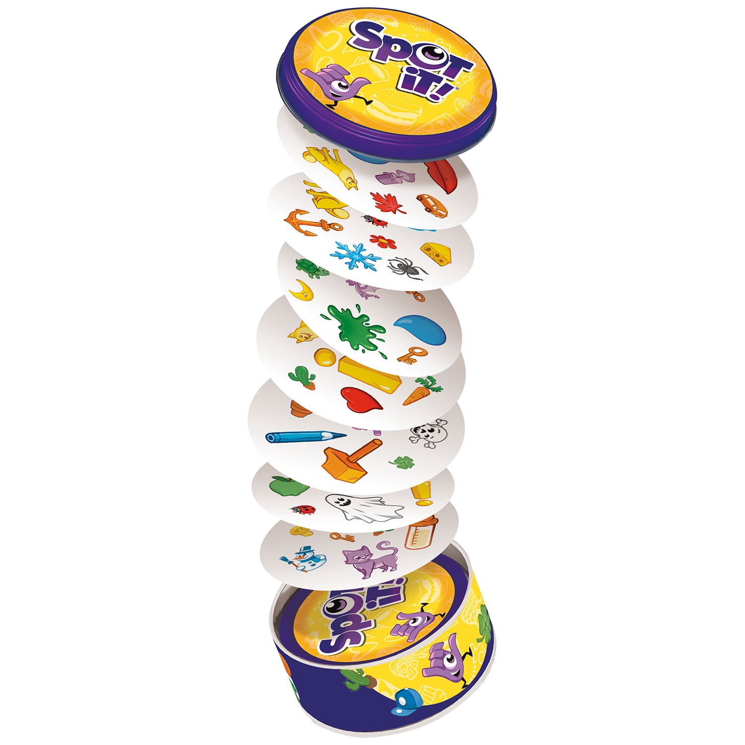 Spot It! / Dobble Classic (Multilingual) - Eco-Friendly Card Game - Fun Matching Game for Kids - Ages 6+ - 2-8 Players - 15 Minute Playtime - Made by Zygomatic