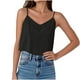 thumbnail image 3 of Top para mujer,Blusa informal sin mangas con cuello en V para mujer, tirantes ajustables, poliéster liso, uso diario, sopatenor, 3 of 9