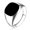Black, variant on Guodhu Mens Rings Stainless Steel Square Signet Rings for Men,Thumb Ring for Dad Father Husband Boyfriend Jewelry Gift for Him,Men's Ring