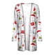 thumbnail image 4 of Puntoco moda mujer Navidad estampado suelto manga larga cárdigan otoño abrigo blusa Rollbacks Puntoco Puntoco-3050, 4 of 6