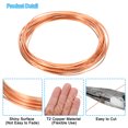 thumbnail image 4 of Unique Bargains Soft Copper Wire, 2Pcs 18Gauge/1.0mm Diameter 6m/19.68ft Spool Craft Wire, 4 of 5