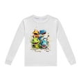 thumbnail image 4 of Pyjamas pour Enfants Garçons Ensemble de Pyjama Imprimé Dinosaure Col Rond Manches Longues Pantalon 2 Pcs Printemps Automne Pyjamas pour Enfants Gris Clair 8 Ans-9 Ans, 4 of 5