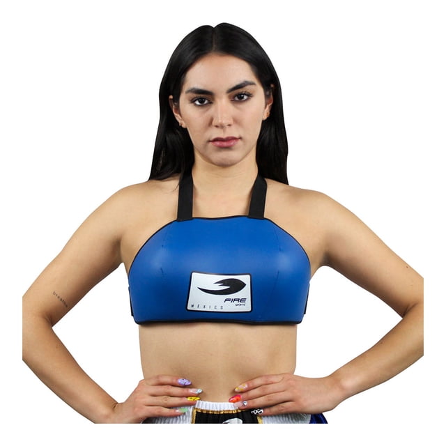 Bra Deportivo Protector Pecho Femenil Azul Chico Fire Sporta Protector Pecho Azul PVC